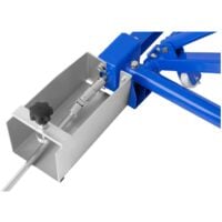 MSW Elevador Basculante Móvil Carrocero para Taller Elevación 150- 585 mm - Azul