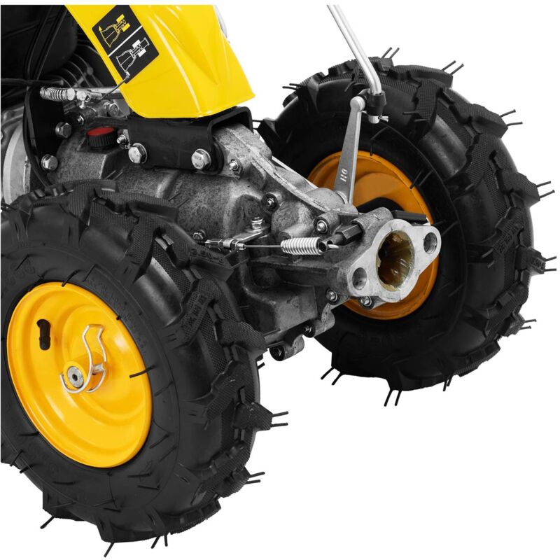 Motozappa A Scoppio 196cc - Motocoltivatore Con Marce Avanti/Indietro, Larghezza Aratura 70cm, CE - Foto 11