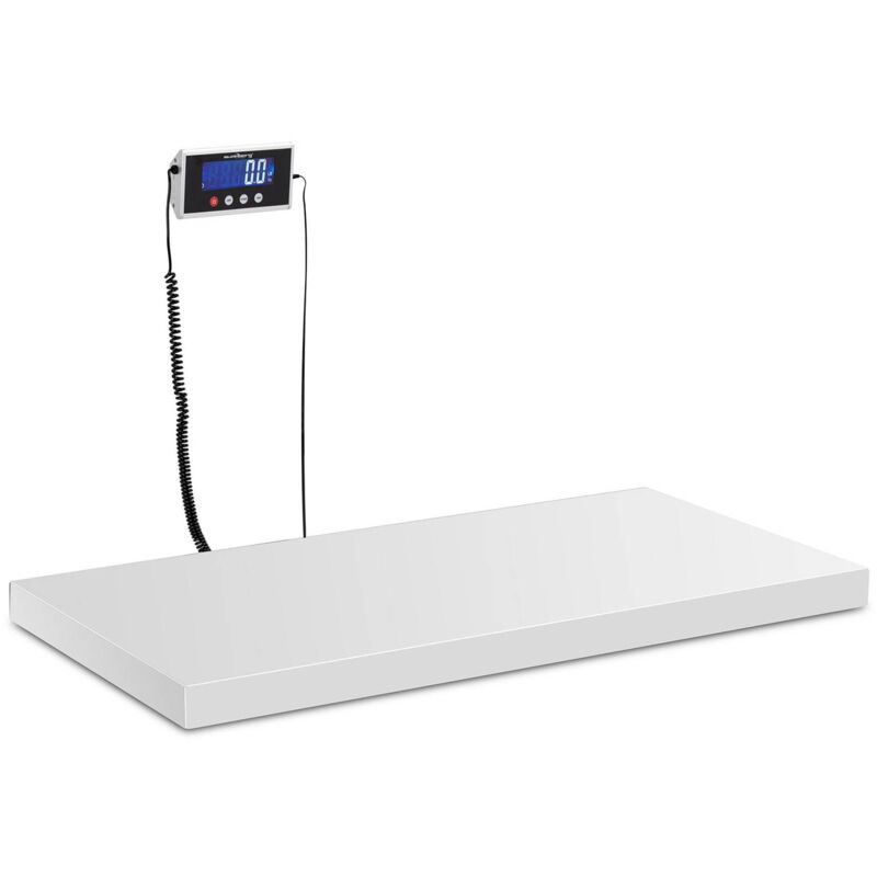 Bilancia industriale a pavimento - 150 kg / 50 g - tappetino antiscivolo -  LCD