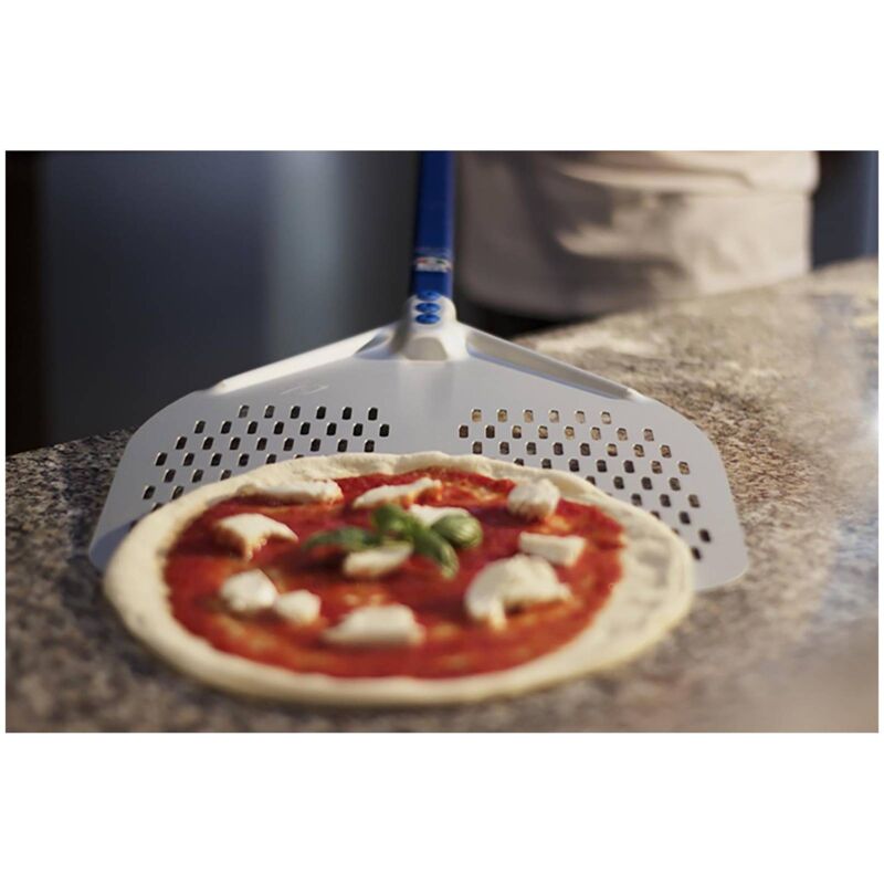 Palino tondo forato diametro 18cm per girare la pizza facilmente