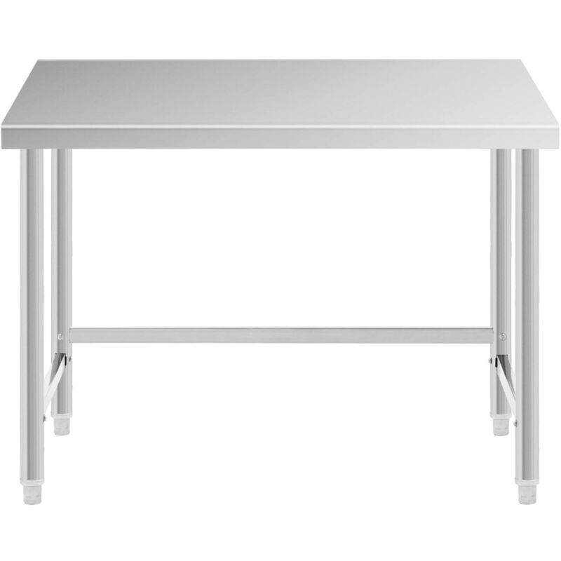 Tavolo acciaio inox 120 x 60 cm Capacità di carico 91 kg