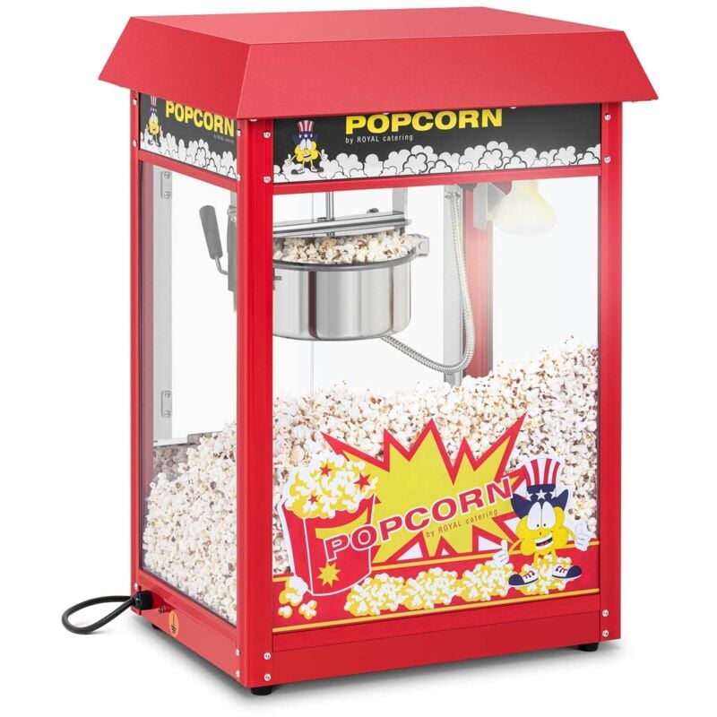 Macchina retrò per popcorn elettrica ad aria senza olio 1200 watt
