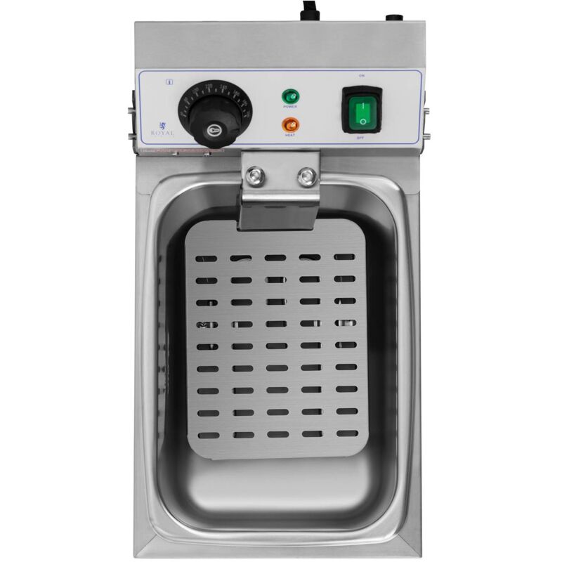 Friggitrice Elettrica Acciaio Inox 230 V 8 L Zona Fredda Termofusibile 3200  W