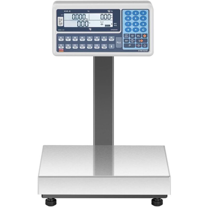 Bilancia Da Banco Prezzatrice Professionale Omologata Tarata 30 kg LCD Duale