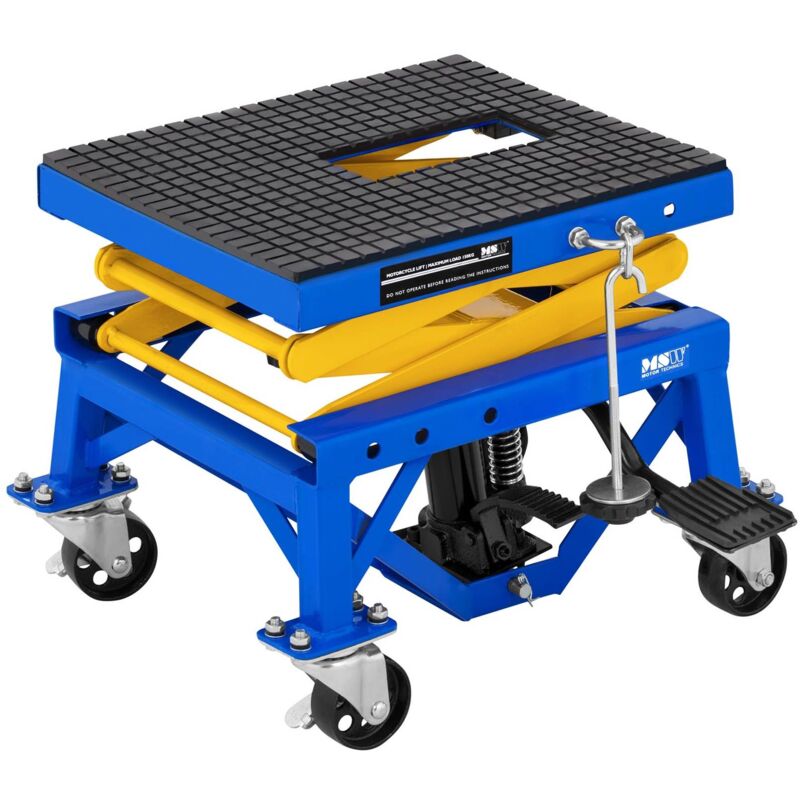 Cavalletto Per Moto Anteriore - Sollevatore Regolabile In Acciaio | Supporto Per Manutenzione Fino A 300 Kg - Foto 4