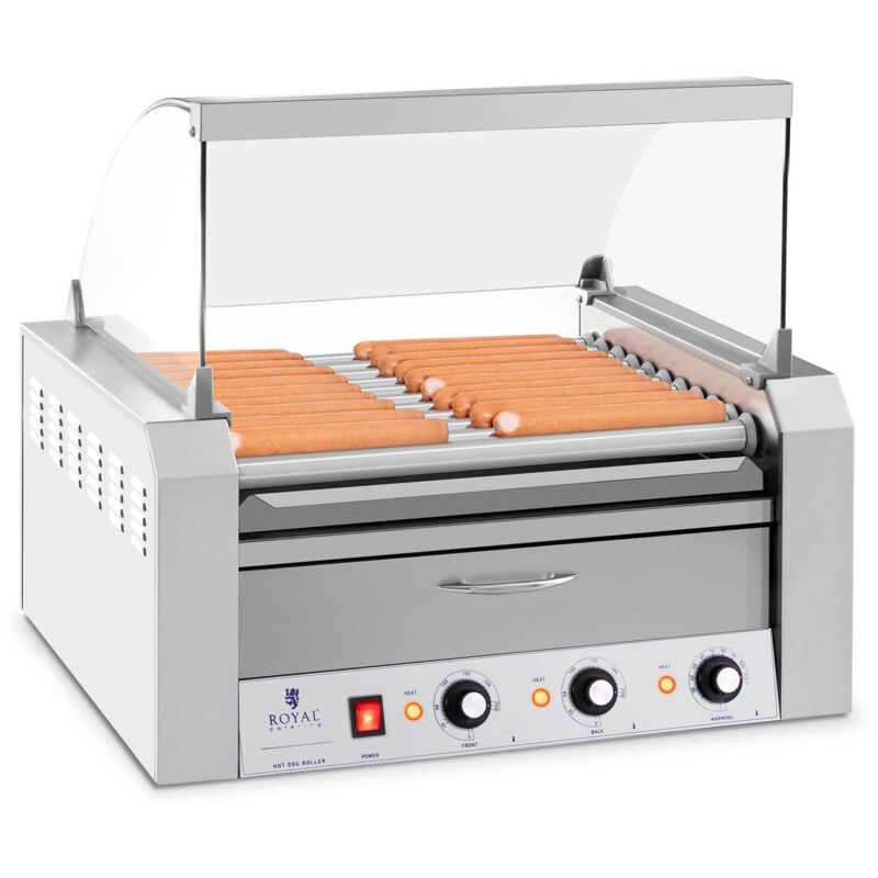 Macchina Per Hot Dog A Vapore In Acciao Inox E Vetro Temperato 7 8 L 2000