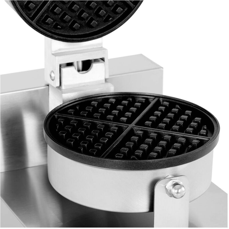 MACCHINA PER WAFFLE - STRUTTURA IN ACCIAIO INOX - PIASTRA COTTURA T