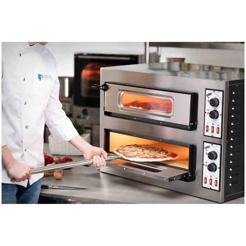 Forno Per Pizza Fornetto Elettrico Professionale 2 Camere Maxi Pizza Ø45cm  455°C