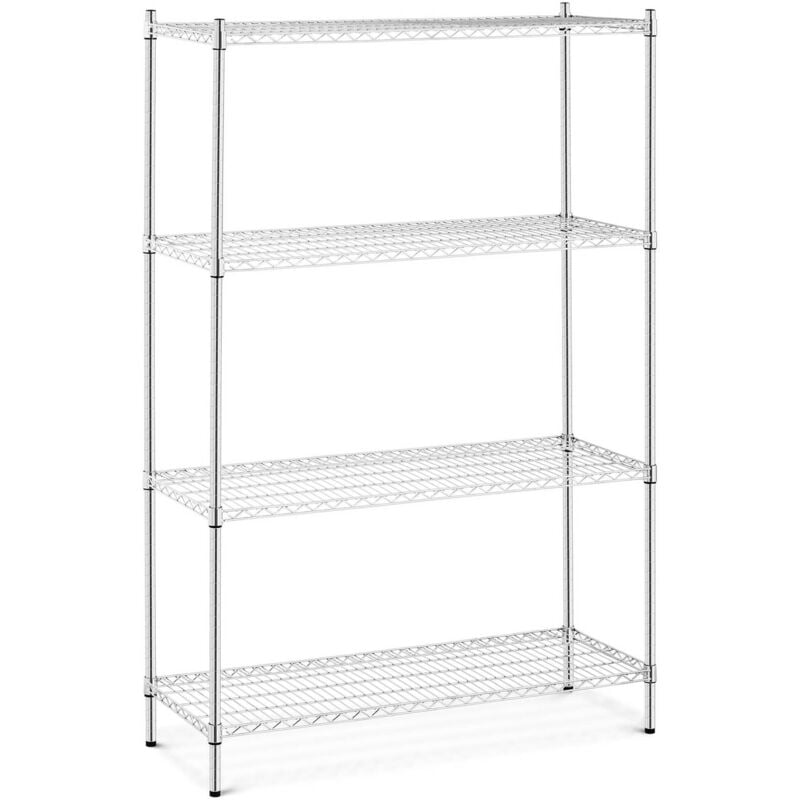 shelfplaza® HOME 200x80x45 cm Scaffale metallo per carichi pesanti zincato  con 7 ripiani con 125kg