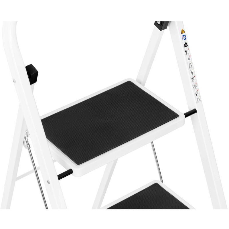 Scala A Pioli KULACO 3 Gradini | Pieghevole In Alluminio | Portatile E Antiscivolo