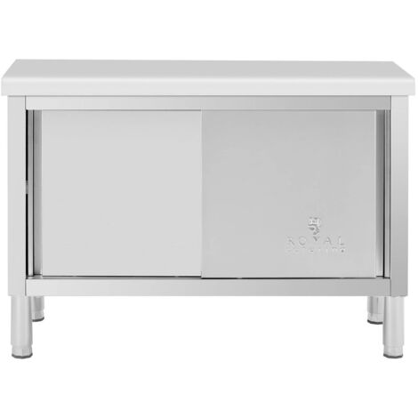 Tavolo Poseur U502 In Acciaio Inox - Diametro 60cm, Altezza 105cm | Per Bar E Esterni | Colore Argento - Foto 9