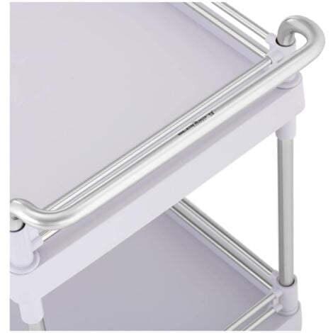 Carrello portavivande pieghevole in acciaio inox - 3 ripiani - 90 kg - 50 x  83 cm