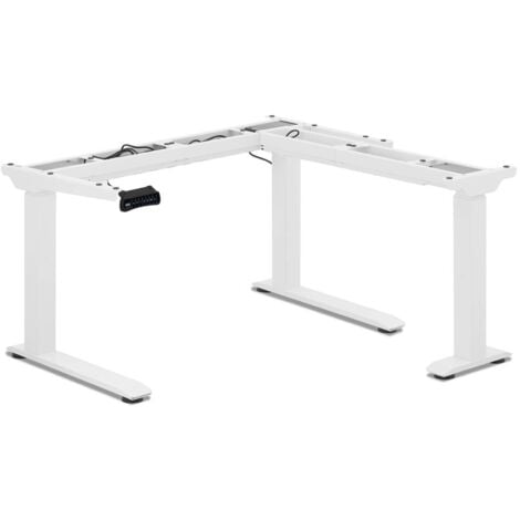 Supporto scrivania regolabile in altezza 150 kg bianco