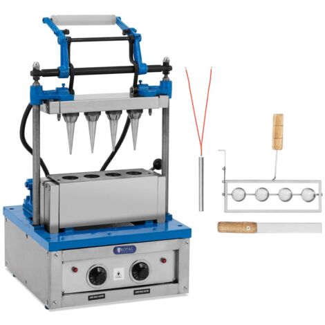 Piastra per coni gelato 100 - 120 cialde/h 74 x 124 mm 2400 W