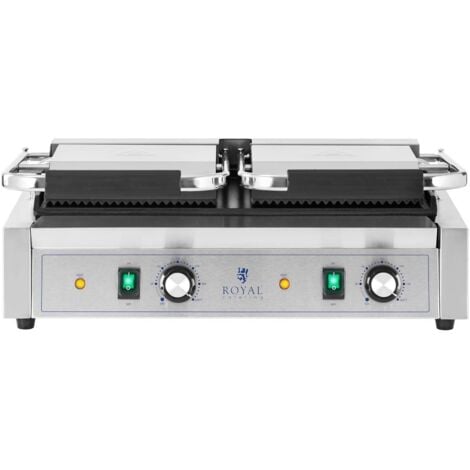 Piastra Panini Elettrica Grill Griglia Rigata Liscia 3600 W