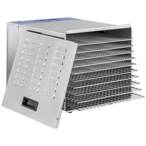 Essiccatore Alimenti Royal Catering RCDA-1000/59S - 1000W, 10 Ripiani, Acciaio Inox, Timer 15h - Foto 11