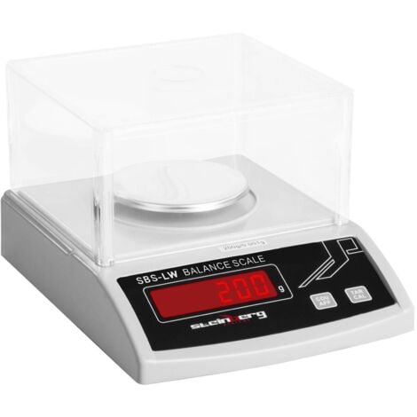 Bilancia Contapezzi Precisione Digitale Laboratorio 30kg/1g Bianca Acciaio  Inox