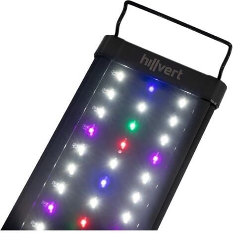 Acquario LED dimmerabile con illuminazione di controllo remoto per la  pianta di pesce, 50,5 cm, 55-80 cm lampada estensibile