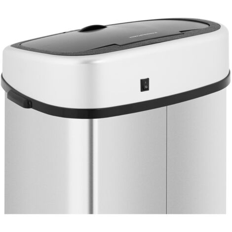 Cestino Automatico Silverlake 90L - Apertura A Infrarossi, Acciaio Inox, Elegante - Foto 11