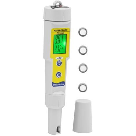 Misuratore pH Tester qualità acqua 0 - 14 pH Temperatura 0 - 50 °C