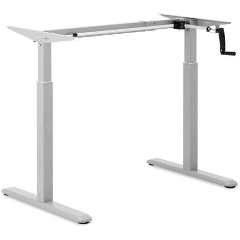 Supporto per scrivania regolabile in altezza manuale 73-124cm 80 kg grigio