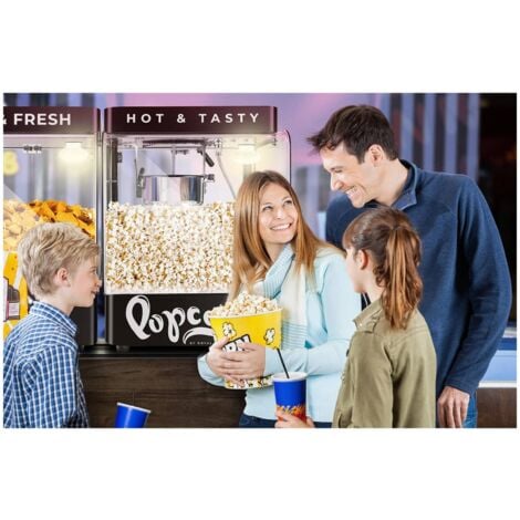 Macchina per Popcorn Professionale Macchinetta Pop Corn in Acciaio  Inossidabile con Macchina Pop Corn con Carrello