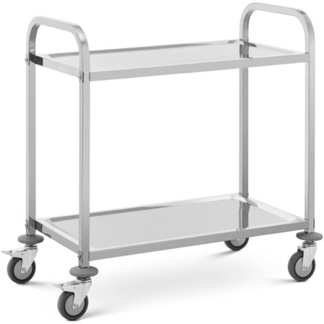 Carrello PRESTIGE LUSSO portapane e portafrutta con ruote e piano con  mattonelle, LACCATO BIANCO