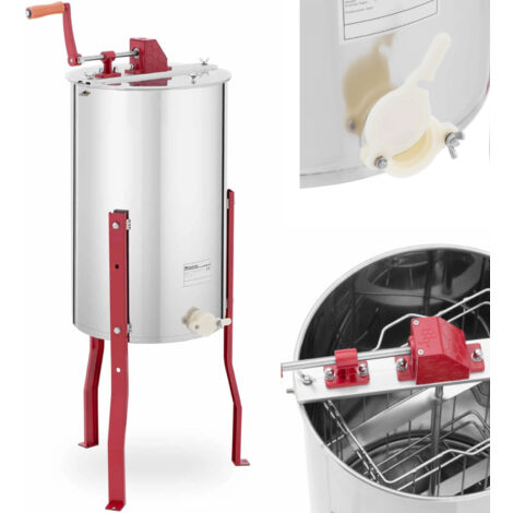 Smielatore Manuale Tangenziale Per Miele - 2 Favi, Acciaio Inox, Professionale - Foto 2