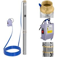 Pompa Sommersa Per Pozzo MSW - 4800 L/h, 750 W, Acciaio Inox, Profondit&agrave; 91 M