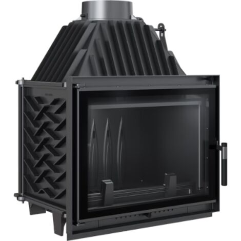 BRICOSOL Chimenea de leña de hierro fundido KRATKI ZUZIA ECO DECO 12 kW Ø 200