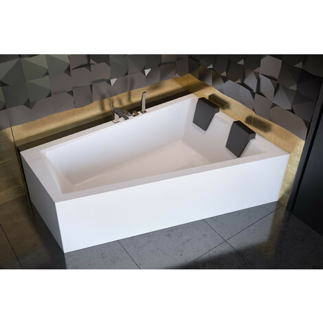Bañera esquinera INTIMA DUO 170/180 cm, ángulo derecho - Dimensiones: 180cm