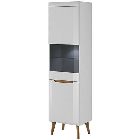 Vitrina NORDI 53 x 197 cm blanco (1/2)