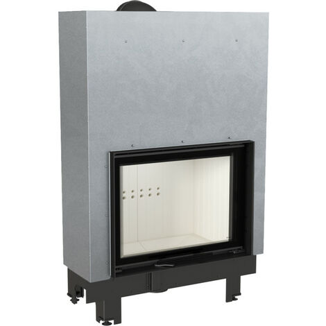 BRICCOSOL Chimenea de leña de acero KRATKI MBA 17 kW Ø 200 puerta elevable (1/5)