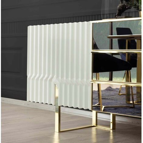 Aparador 4 puertas BEN 214 cm blanco