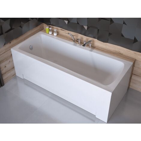 Bañera MIRANO 140/150/160/170x70 cm, con faldón reversible - Dimensiones: 160 x 70 cm