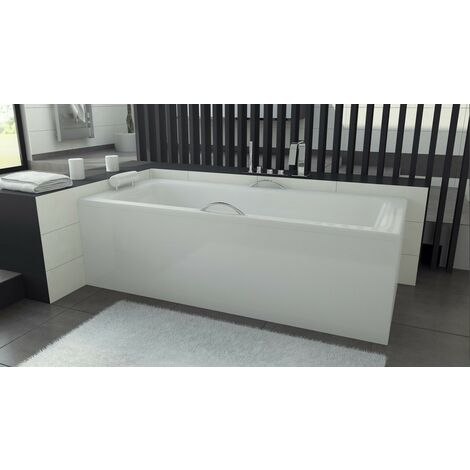 Bañera VENETO 140/150x70 cm 160/170x 75 cm, con faldón reversible - Dimensiones: 170 x 75 cm