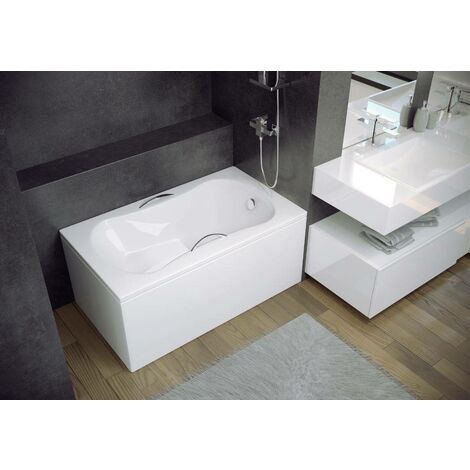 Bañera VANIA 120x70 cm, con asiento y faldón reversible