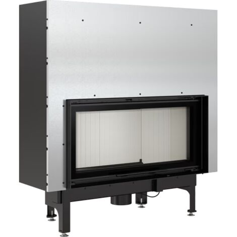 BRICOSOL Chimenea de leña de acero KRATKI NADIA 14 kW Ø 200 puerta elevable
