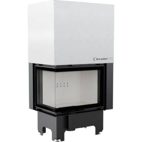 Inserto para chimenea VN 700/480 BS cristal en el lado izquierdo puerta de guillotina