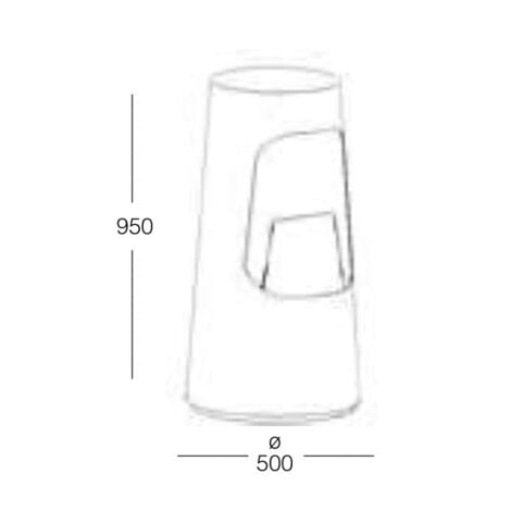 Chimenea de bioetanol Dubai Blanca - 2,5 kW