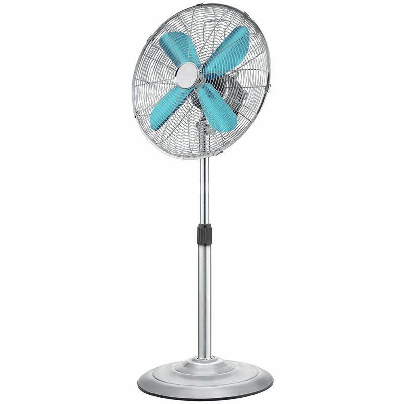 Ventilador de Pie con aspas metálicas de 45 cm de diámetro