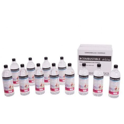 Combustible Etanol de origen natural aroma floral. Caja 12 Botellas de 1 litro (1/5)