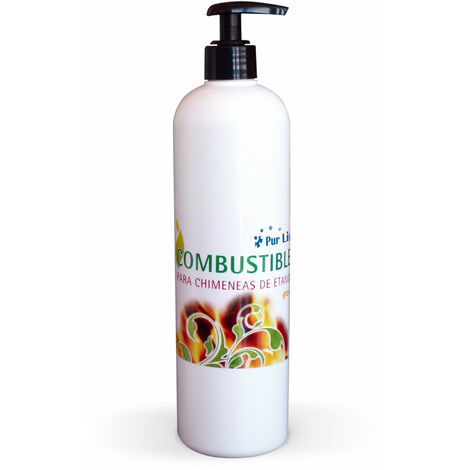 Combustible Etanol en gel de origen natural aroma neutro. Caja de 12 Bot. de 500ml