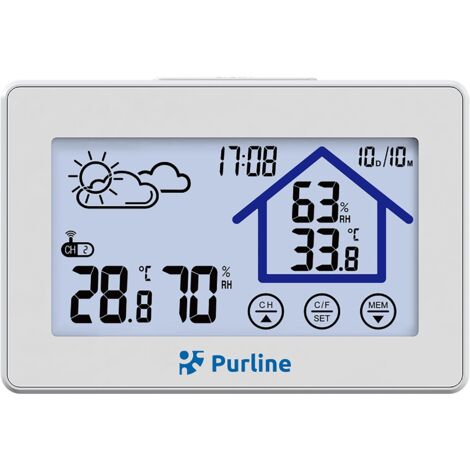Tación Meteorológica Digital Por Radio Y Monitor Climático Con Sensor Exterior BZ29OS | TROTEC