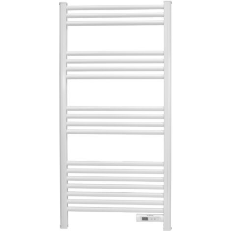 Toallero de aluminio 500 W con temporizador Blanco