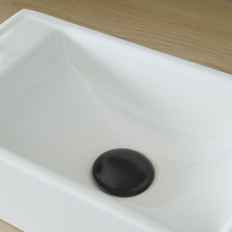 Bonde De Lavabo Sans Fente En Laiton Brossé - Dôme Design Moderne - Pop-up Pour évier De Salle De Bain