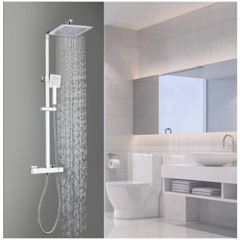 Colonne de douche thermostatique chromée Avior