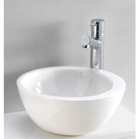 Robinet lave-mains chromé H 15 cm - eau froide uniquement