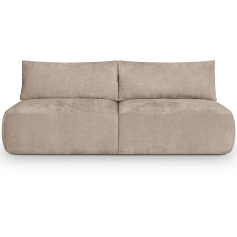 Canapé D'angle Ouvert à Gauche Convertible 3 Places Avec Coffre De Rangement En Tissu Chenille Taupe Leo 93852888