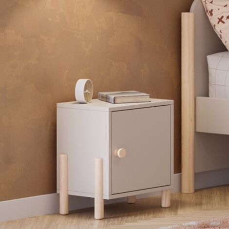 Table De Chevet Enfant Atmosphera Douceur - 35,5x40 Cm, Couleur Beige, Pieds En Pin - 6